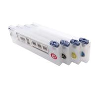 IJOSADON de Tinta a Granel 4Colos Compatible con impresoras ecosolventes Roland RS640/740 Mutoh VJ1604 Mimaki JV33 Incluye 4 Tanques y 4 Cartuchos(4PCS Cartridge)