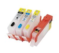 IJOSADON Juego de Cartuchos de Tinta Recargables compatibles con HP920 920 XL para impresoras de inyección de Tinta Officejet 6000 6500 6500A 7000 7500 7500A con Chip de reinicio 4PCS