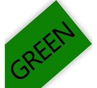 IJOSADON Paquete de 10 Etiquetas laminadas 261 de 36mm compatibles con Cinta de Cartucho TZe261 TZ261 para rotuladora(Black on Green)