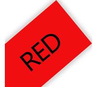 IJOSADON Paquete de 10 Etiquetas laminadas 261 de 36mm compatibles con Cinta de Cartucho TZe261 TZ261 para rotuladora(Black on Red)