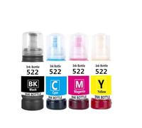 IJOSADON Tinta de Tinte 522 T522 Tinta de Recarga Compatible con ET-2400 ET-2720 ET-2800 ET-2803 ET-4700 ET-4800 Impresoras(1set - 4PCS)