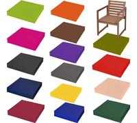 IJQXLA Cojín Impermeable para Exterior de 40 x 40 cm (16 x 16 Pulgadas). Cojín Grueso e Impermeable para Silla, Almohadilla de Espuma para Cocina, Comedor, Sala de Estar, jardín, Patio, muebl