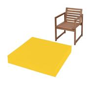 IJQXLA Cojín para Silla de Oficina de 40 x 40 cm (16 x 16 Pulgadas), Grueso e Impermeable, con Espuma para Cocina, Comedor, Sala de Estar, jardín, Patio, Muebles de ratán, Funda extraíble con