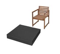 IJQXLA Cojines Impermeables para Silla de jardín, 45 x 50 cm (18 x 20 Pulgadas), Gruesos e Impermeables, con Espuma para Asiento, para Cocina, Comedor, Sala de Estar, jardín, Patio, Muebles de
