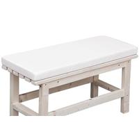 IJQXLA Cojines para palets Impermeables de 150 x 35 cm, Color Blanco. Cojín para Banco de jardín de 2 o 3 plazas, Impermeable, Grueso y Largo, para casa, jardín, Patio, Columpio y Exterior.