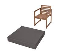 IJQXLA Cojines para Silla de 45 x 50 cm (18 x 20 Pulgadas), Gruesos, Impermeables, de Espuma para Cocina, Comedor, Sala de Estar, jardín, Patio, Muebles de ratán, Funda extraíble con cremalle