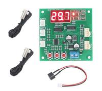 IJSDNVJNDX 2 Canales 4 Cables DC 12V 24V 48V PWM Controlador de Velocidad del Ventilador del Motor Pantalla Digital Gobernador Control de Temperatura