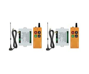 IJSDNVJNDX 2X Receptor de Interruptor de Control Remoto Inalámbrico DC12-36V 4CH con Antena de Ventosas de Control Remoto de Larga Distancia de 2000M