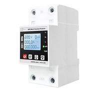 IJSDNVJNDX 63A TUYA WiFi Smart Earth Fuga Sobre Bajo Voltaje Protector Relé Disyuntor Temporizador Potencias de EnergíA KWh Meter
