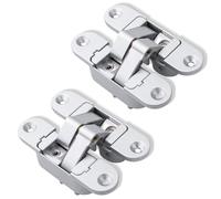 IJSDNVJNDX Accesorios de Bisagra Ajustable, Bisagra Cruzada, 2 Piezas, Hardware de Muebles de Aleación de Zinc para Puerta Plegable, Puerta Izquierda Abierta.