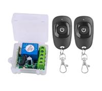 IJSDNVJNDX Interruptor de Control Remoto Inalámbrico Universal de 433 MHz, Módulo Receptor de Relé de 12 V CC, Transmisor, Botón de Aprendizaje, Control Remoto.