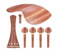 IJSDNVJNDX Juego de Violín 4/4 con Cordal de Madera de Azufaifo, Mentonera, Clavija y Clavijas. Mentonera Cómoda para Violinistas Principiantes.