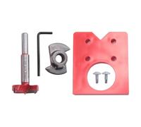 IJSDNVJNDX Juegos GuíA Broca Plantilla Bisagra 35 Mm Cortador Orificio PerforacióN Bisagra Puerta Plantilla Bisagra Oculta con Posicionador Broca para Muebles Madera