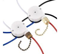 IJSDNVJNDX Kit de Interruptor de Ventilador de Techo ZE-208S E89885 Cadena de TraccióN de 3 Velocidades y 4 Cables, Piezas de Ventilador de Techo, Interruptor de Control de Velocidad