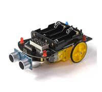 IJSDNVJNDX Kit de Práctica de Soldadura para Coche Inteligente DIY, Robot para Coche Pequeño, Kits de Soldadura DIY, Carro Inteligente con Medición de Distancia Ultrasónica.