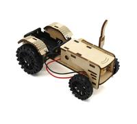 IJSDNVJNDX Kit de Proyecto de Vástago de Aprendizaje de Enseñanza Modelo DIY de Coche Tractor de Madera para Niños Educación Científica Escolar