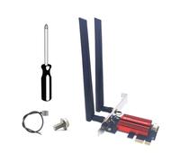 IJSDNVJNDX Kit de Tarjeta Adaptadora WiFi 7 BE200 PCI-E, Tribanda, 2,4 G/5 G/6 GHz, 8874 Mbps, BT5.4, para Escritorio, Compatible con 11/10.