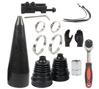 IJSDNVJNDX Kit Reparación Fuelle Junta Homocinética con Herramienta Expansora y Abrazaderas, Kit Universal Reparación Fuelle Eje Junta Homocinética para Ejes 19 mm A 24 Mm