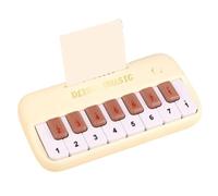 IJSDNVJNDX Mini Teclado Eléctrico para Niños, Rompecabezas, Educación Temprana, Piano Electrónico, Juguete Educativo, Instrumento Musical para Niñas y Niños, Color Beige.
