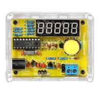 IJSDNVJNDX Módulo Contador de Frecuencia Digital, Kit de DIY, Oscilador de Cristal de 1 Hz A 50 MHz, Comprobador de Frecuencia con Carcasa.