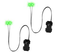 IJSDNVJNDX Ojos LED Brillantes de Halloween con Temporizador, 2 Piezas de Ojos de Esqueleto Iluminados, Ojos de Terror DIY para MáScaras, Calabazas, LáPidas y Accesorios B