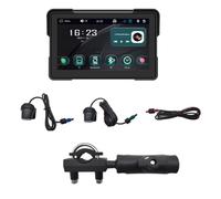 IJSDNVJNDX Pantalla de Navegación de 7 Pulgadas para Motocicleta, Impermeable, Bluetooth, Portátil, Inalámbrico, Carplay, Android Auto, Reproductor MP5.