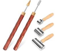 IJSDNVJNDX Pluma para Teñir Bordes de, Aplicador de Rodillo para Bordes de, Compatible con Trabajos de Teñido DIY, Herramienta de Impresión de Bordes de