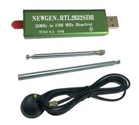 IJSDNVJNDX Receptor de Banda RTL2832U R828D con Software USB 2.0 y Escáner de TV de Banda de Corta para Aviación.