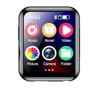 IJSDNVJNDX Reproductor de Música MP3 con Bluetooth 5.4 HiFi MP4 Pantalla Táctil Altavoz Incorporado Grabadora Cámara Reproductor de Vídeo