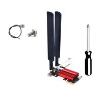 IJSDNVJNDX Tarjeta Adaptadora PCI-e BE200 WiFi 7 de Triple Banda, 2,4 G/5 G/6 GHz, 8874 Mbps, BT5.4, para Escritorio, Compatible con 10/11 A