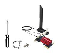 IJSDNVJNDX Tarjeta Adaptadora PCI-e BE200 WiFi 7 de Triple Banda, 2,4 G/5 G/6 GHz, 8874 Mbps, BT5.4, para Escritorio, Compatible con 10/11 B