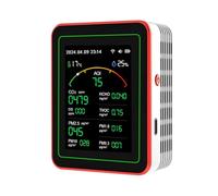 IJSDNVJNDX Tuya WiFi 15-En-1 Detector de Calidad del Aire Hogar Portátil PM0.3 PM1.0 PM2.5 PM10 CO CO2 Tester con Función de Alarma