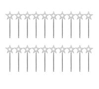 IJSDNVJNDX Varita Mágica de Princesa Plateada, Varita de Hadas, Varita de Estrella Brillante para Accesorios de Disfraces, Juego de rol, Decoración de Fiesta de Cumpleaños