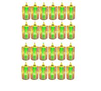 IJSDNVJNDX Velas LED Sin Llama, 24 Unidades, Velas LED de Cristal A Pilas, Velas Falsas, Velas de Té para Bodas, Citas, Cenas C