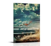 ijshndgn Póster de Thelma y Louise con diseño de portada de arte vintage para decoración de habitación, dormitorio, sala de estar, pared, póster estético de 40 x 60 cm, estilo marco