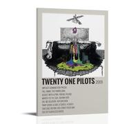 ijshndgn Póster de Twenty One Pilots, decoración de habitación, estético, para dormitorio, sala de estar, paredes, póster estético de 40 x 60 cm, estilo marco