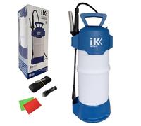 IK ALK Pro 12 - Pulverizador para Agentes Alcalinos, Cetona y Alcohol - 10L | Detailing, Limpieza y Desinfección - 3,5 Bar - Desinfectantes, Alcoholes, Neutros, Alcalis y Cetonas - Manilla Inox