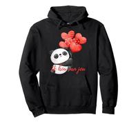 Ik HOU Van jou holandés día de San Valentín romántico gráfico Novedad Sudadera con Capucha