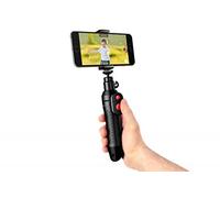 IK Multimedia Iklip Grip Pro - Palo Selfie para Video Alta definición, trípode, monopie, Soporte, Ultra Compacto, Profesional y ergonómico - Negro
