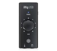 IK Multimedia iRig - Interfaz USB de audio para guitarra, equipo de estudio de grabación de música de 24 bits y 48 kHz, incluye cable USB C para iPad, Mac y PC, accesorios de guitarra, dispositivo de