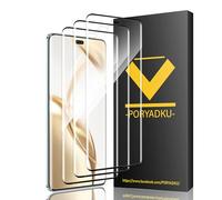 IKABO 3 protectores de pantalla para Honor 200 Pro, cristal protector de pantalla de dureza 9H, compatible con sensor de huellas dactilares, protector de pantalla HD para Honor 200 Pro