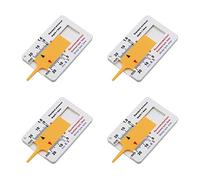 IKadiya Medidor de Profundidad de la Banda de Rodadura del Neumático Rango 0-20mm [4 Unidades], Profundidad Ajustable de la Banda de Rodadura para Motocicleta y Automóvil