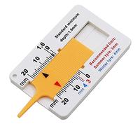 IKadiya Medidor de Profundidad de la Banda de Rodadura del Neumático Rango 0-20mm, Profundidad Ajustable de la Banda de Rodadura para Motocicleta y Automóvil