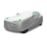 Ikaif Universal Fundas para Coche Completamente 190T Impermeable Resistente Al Calor Lluvia Nieve Arañazos, con Bolsillo para Espejo Y Tiras Reflectantes (para SUV 4.0-4.3m)