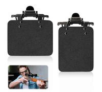 iKALULA 2 Pcs Parche para Gafas de Tiro, Parches para Gafas de Tiro Estándar Internacional, Parches para Gafas de Tirador Deportivo, Ajustable de 180°, Asistencia de Objetivo de Tiro (Negro)