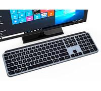 iKammo Funda de silicona para teclado Logitech MX, accesorios Logitech MX Keys, protector de teclado ultrafino, color negro