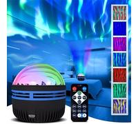 ikappy 2 en 1 Aurora proyector, proyector de luz Luces del Norte, romántico Colorido proyector lámpara para el hogar Dormitorio salón