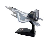 ikappy Modelo F-22 Fighter Raptor de Estados Unidos a escala 1:100 y soporte de exhibición, colección de regalo, modelo de aleación F22, mini decoración del hogar