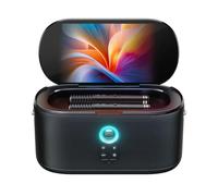 Ikarao Máquina de karaoke Shell S1 con pantalla integrada, Bluetooth, micrófonos inalámbricos y luz de fiesta, perfecta para niños, adultos y actividades al aire libre