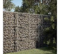 IKAYAA Gaviones de Piedra con Cubierta Muro de Contención de Gaviones 100x50x150 cm